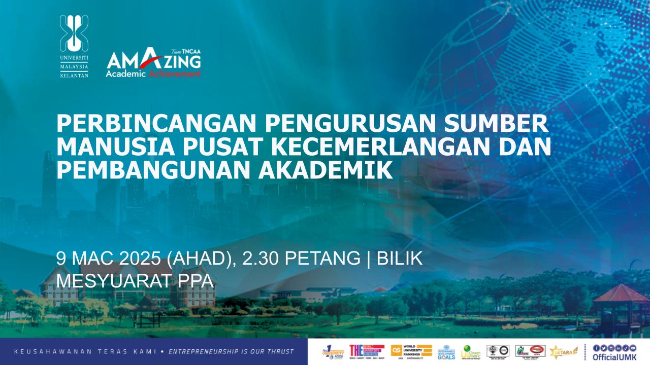 SESI PERBINCANGAN PENGURUSAN SUMBER MANUSIA PUSAT KECEMERLANGAN DAN PEMBANGUNAN AKADEMIK
